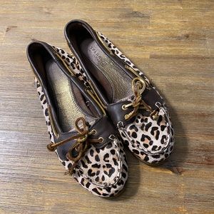 SPERRY Boat shoes. LEOPARD PRINT